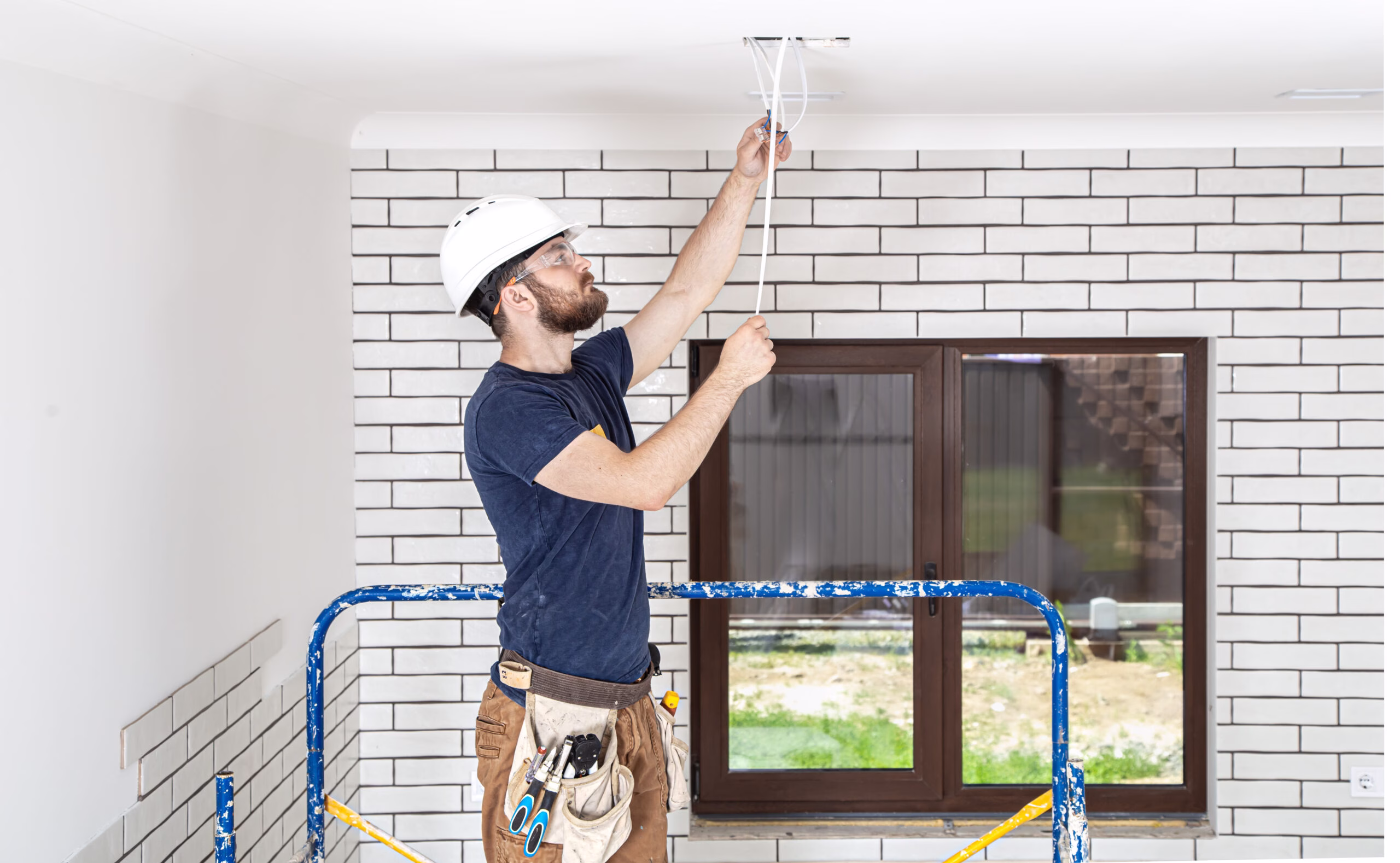 electrician builder at work installation of lamps 2025 03 13 04 35 29 utc scaled